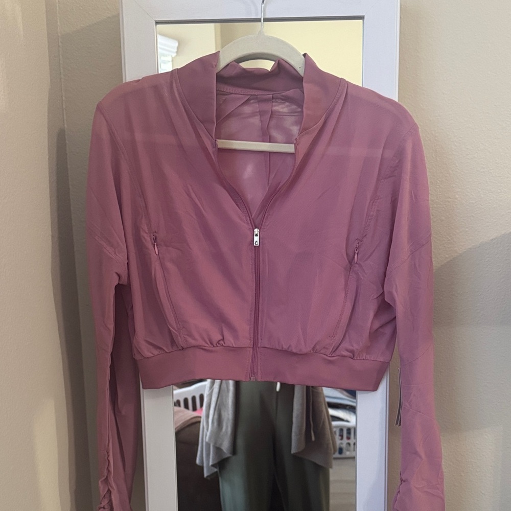BuffBunny Dusty Pink Mesh Jacket NWT